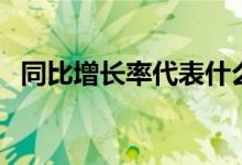 同比增长率代表什么（同比增长什么意思）