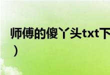 师傅的傻丫头txt下载（师傅的傻丫头txt微盘）