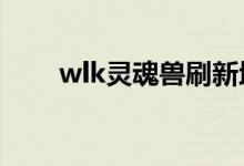 wlk灵魂兽刷新地点（WLK灵魂兽）