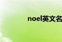 noel英文名怎么读（noel）