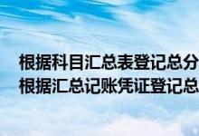 根据科目汇总表登记总分类账在能够进行发生额试算平衡（根据汇总记账凭证登记总分类账的一种账务处理程序的是）