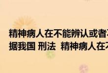 精神病人在不能辨认或者不能控制自己行为的时候违反（根据我国 刑法  精神病人在不能辨认或者不能控制自己行为）