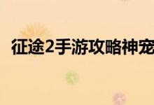 征途2手游攻略神宠融合（征途2手游攻略）