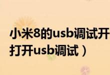 小米8的usb调试开关在哪里设置（小米8怎么打开usb调试）