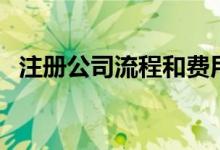 注册公司流程和费用知乎（注册公司流程）