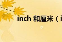 inch 和厘米（inch和厘米的换算）