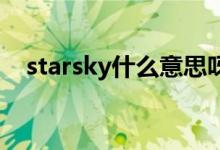 starsky什么意思呀（star sky什么意思）