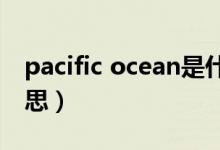 pacific ocean是什么意思（ocean是什么意思）