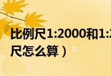 比例尺1:2000和1:2500哪个大（1 2000比例尺怎么算）