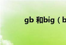 gb 和big（big5和gb的区别）