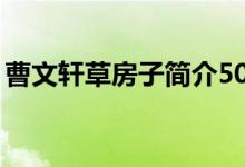 曹文轩草房子简介50字（曹文轩草房子简介）