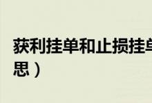 获利挂单和止损挂单区别（获利挂单是什么意思）