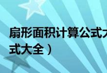 扇形面积计算公式大全文字（扇形面积计算公式大全）