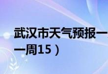 武汉市天气预报一周15度（武汉市天气预报一周15）