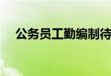 公务员工勤编制待遇（公务员工勤编制）