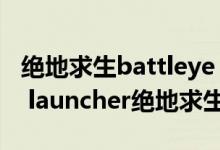 绝地求生battleye launcher原因（battleye launcher绝地求生打不开）