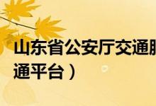 山东省公安厅交通服务平台（山东省公安厅交通平台）