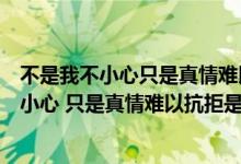 不是我不小心只是真情难以抗拒是哪首歌的歌词（不是我不小心 只是真情难以抗拒是什么歌）