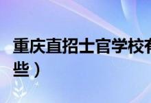 重庆直招士官学校有哪些（直招士官学校有哪些）