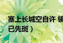 塞上长城空自许 镜中衰鬓已先斑（镜中衰鬓已先斑）