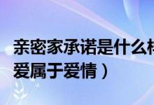 亲密家承诺是什么样的爱情（出于寂寞而谈恋爱属于爱情）