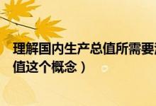 理解国内生产总值所需要注意的要点（如何理解国内生产总值这个概念）