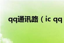 qq通讯路（ic qq com管理网络通讯录）