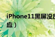 iPhone11黑屏没反应（iphone11黑屏没反应）