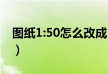 图纸1:50怎么改成1:100（cad图纸调整比例）