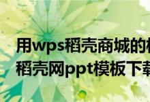 用wps稻壳商城的模板做的ppt从哪找（wps稻壳网ppt模板下载）