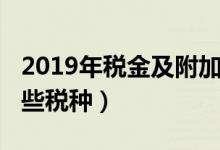 2019年税金及附加（2019税金及附加包括哪些税种）