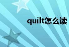 quilt怎么读（queen怎么读）