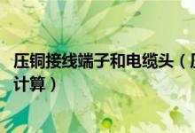 压铜接线端子和电缆头（压铜接线端子什么情况下计算 如何计算）