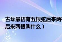 古琴最初有五根弦后来两根叫什么名字（古琴最初有五根弦后来两根叫什么）