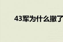 43军为什么撤了（43军为什么撤编）