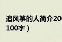 追风筝的人简介200字以内（追风筝的人简介100字）