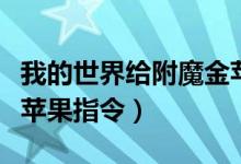 我的世界给附魔金苹果指令（我的世界附魔金苹果指令）