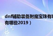 dnf辅助装备附魔宝珠有哪些2020（dnf辅助装备附魔宝珠有哪些2019）