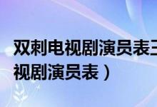 双刺电视剧演员表王子文的个人信息（双刺电视剧演员表）