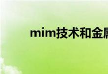 mim技术和金属压铸（mim技术）