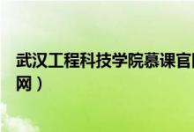 武汉工程科技学院慕课官网登录（武汉工程科技学院慕课官网）