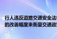 行人违反道路交通安全法律属于什么行为（以行人交通违规的改善幅度来衡量交通政策的质量是）