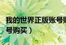 我的世界正版账号购买手机（我的世界正版账号购买）