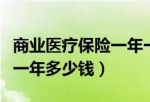 商业医疗保险一年一般多少钱（商业医疗保险一年多少钱）