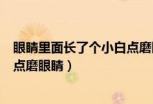 眼睛里面长了个小白点磨眼睛怎么办（眼睛里面长了个小白点磨眼睛）