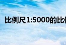 比例尺1:5000的比例尺精度（比例尺精度）