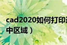 cad2020如何打印选定区域（cad怎么打印选中区域）