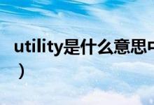 utility是什么意思中文翻译（utility什么意思）