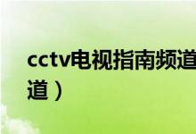 cctv电视指南频道直播源（cctv电视指南频道）