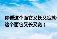 你看这个面它又长又宽就像这个碗它又大又圆表情包（你看这个面它又长又宽）